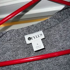 Grey floor length ribbed cardigan